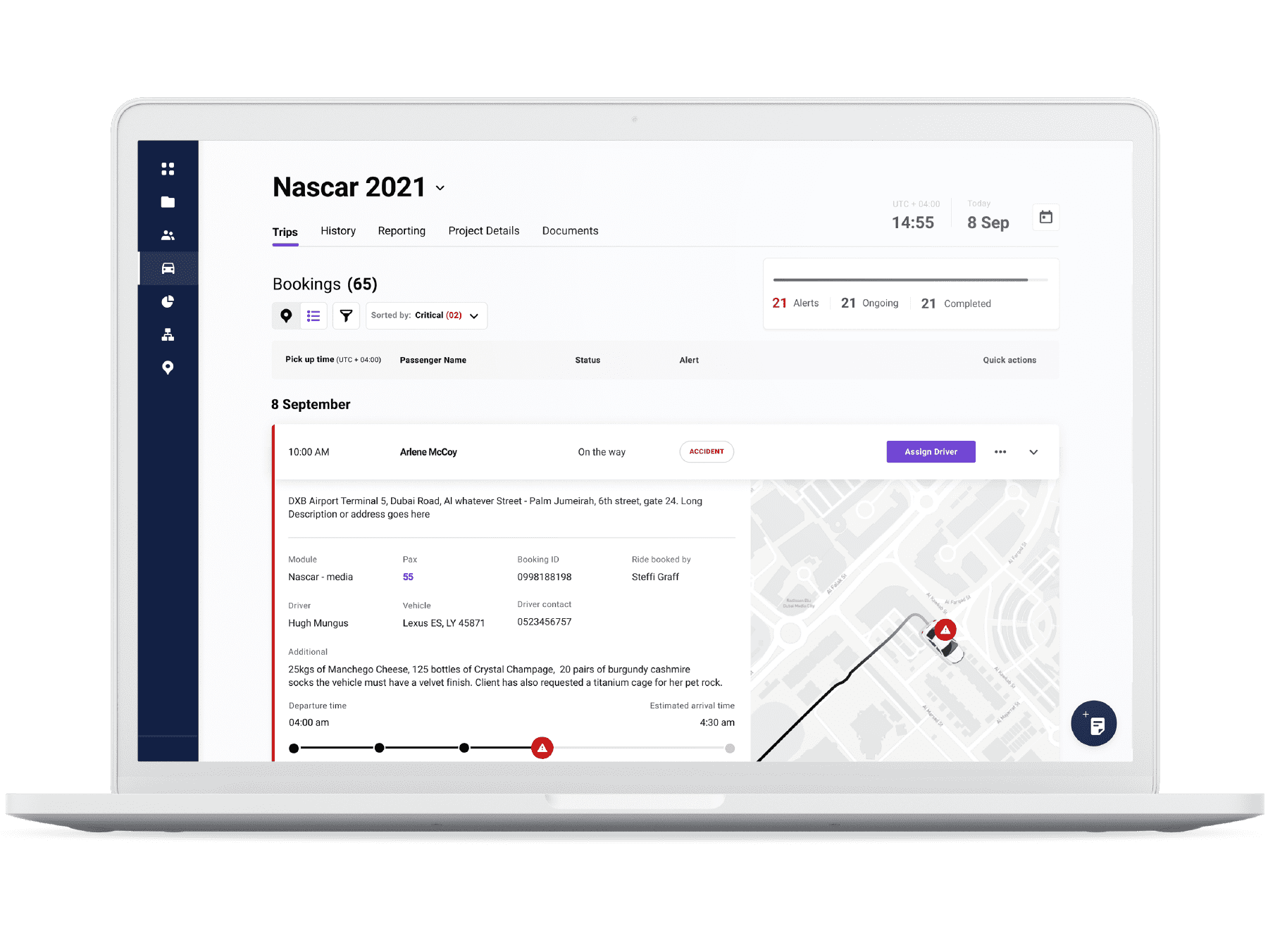 motus one rde transport application